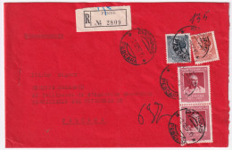 1957-CICERONE Coppia + Siracusana Lire 5 E 80 (762+776+821) Su Raccomandata Penn - 1946-60: Poststempel