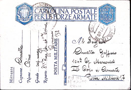 1940-Cartolina Franchigia A.O. Viaggiata Posta Militare/N 152 (2.10) - War 1939-45