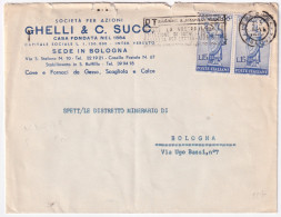 1960-OLIMPICA Lire 15 Coppia (887) Su Busta - 1946-60: Marcophilie