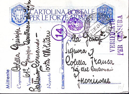 1940-UFFICIO CONCENTR POSTALE 403 202 C.2 (23.7) Su Cartolina Franchigia - Marcophilia