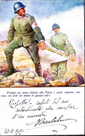 1917-Prestate Con Animo (Portaferiti) Cartolina Franchigia Scritte Corpo Piccolo - War 1914-18