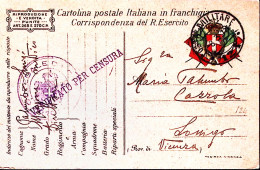1918-Posta Militare/121 C.2 (8.3) Su Cartolina Franchigia - War 1914-18