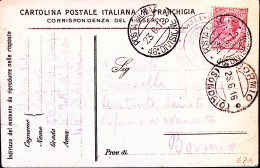 1916-Posta Militare/46^ DIVISIONE C.2 (23.6) Su Cartolina Franchigia Non Ufficia - War 1914-18