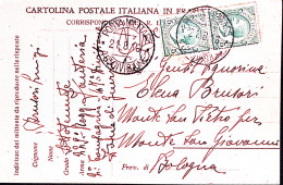 1916-Posta Militare/46^ DIVISIONE C.2 (21.8) Su Cartolina Franchigia Non Ufficia - Guerre 1914-18