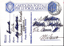 1940-UFFICIO POSTALE MILITARE 70 C.2 (13.4) Su Cartolina Franchigia (Cerruto/Col - Marcophilia