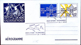 1979-VATICANO Lire 200 + Lire 20 Adeguamento Tariffe Annullo Fdc - Airmail