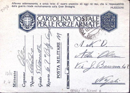 1941-Posta Militare M/(SEZIONE A) C.2 (13.11) Su Cartolina Franchigia - Guerre 1939-45