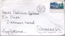 1954-TURISTICA Lire 60 Isolato Su Busta Firenze (17.11) Per La Gran Bretagna - 1946-60: Poststempel