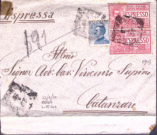 1920-ESPRESSI Coppia C.25 + Michetti C.25 Su Espresso S. Eufemia D Aspromonte (2 - Marcophilia