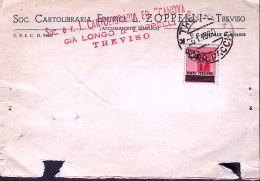 1945-Monumenti Sopr.lire 1,20/c.20 Isolato Su Cartolina Treviso (26.1) - Marcofilie