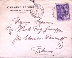 1950-ANNO SANTO Lire 20 Isolato Su Busta Napoli-Messina (4.6) - 1946-60: Poststempel