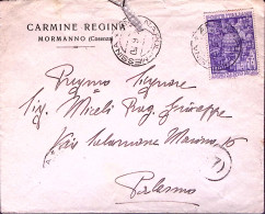 1950-ANNO SANTO Lire 20 Isolato Su Busta Napoli-Messina (4.6) - 1946-60: Marcophilie