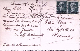 1944-RSI Imperiale Sopr.c.50 Su Avviso Ricevimento Castelmassa (4.8) - Poststempel