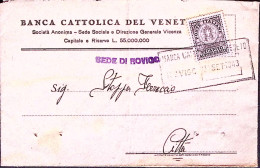 1943-RSI RECAPITO AUTORIZZATO C.10 Su Piego Rovigo (22.9) Per Citta' - Marcophilia