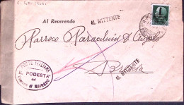 1944-RSI Imperiale Sopr.c.25 Su Piego Mairano (13.9) - Poststempel