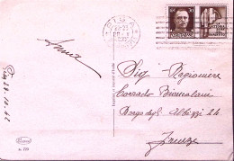 1942-Propaganda C.30 Milizia Isolato Su Cartolina Pisa (28.10 - Poststempel