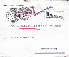 1921-Michetti Coppia C.40 Su Raccomandata Legnago (4.4) - Poststempel