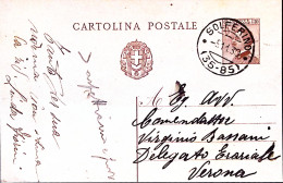 1930-Cartolina Postale Michetti C.30 Viaggiata Solferino (5.11) - Entiers Postaux
