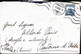 1936-CECOSLOVACCHIA Panorami Kr.2,50 Isolato Su Busta Praga (11.6) Per L'Italia - Altri & Non Classificati
