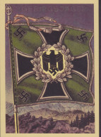 Deutsches Reich Gebirgsjäger Propagandakarte 'Die Siegreichen Fahnen Und Standarten Der Deutschen Wehrmacht' Karte 7 - Guerre 1939-45