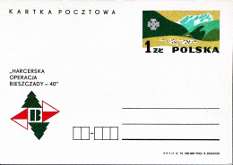 1975-POLONIA Operazione Boy Scout Su Cartolina Postale Nuova - Altri & Non Classificati