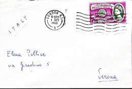 1960-GRAN BRETAGNA Conferenza Postale Europea 6p. Isolato Su Busta Londra (1.10) - Lettres & Documents