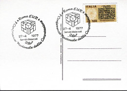 1977-ROMA 1 Conferenza Nazionale Della Cooperazione Annullo Speciale (27.4) Su C - 1971-80: Marcophilie