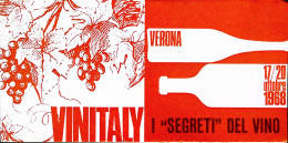 1968-VERONA Giornata Del Vino Italiano Annullo Speciale (19.10) Su Libretto Pubb - Publicité