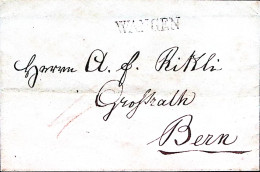1836-Svizzera Wangen Lineare Su Soprascritta Per Berna - Other & Unclassified