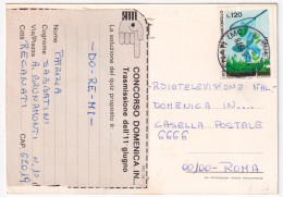1978-GIORNATA FRANCOBOLLO'77 Farfalle (1390) Isolato Su Cartolina - 1971-80: Poststempel