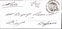 1848 ASOLO Corsivo (7.7) Su Lettera Completa Testo  - ...-1850 Préphilatélie