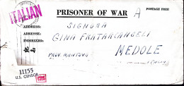 1944-POW Camp Como Manoscritto Su Biglietto Per Prigionieri Di Guerra Da Italian - Marcophilie