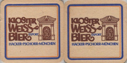 5004191 Bierdeckel Quadratisch - Hacker-Pschorr Klosterweissbier - Beer Mats