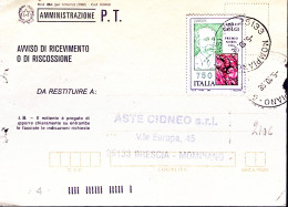 1994-CAMILLO GOLGI Lire 750 Isolato Su Avviso Ricevimento - 1991-00: Marcophilie