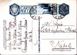 1936-Posta Militare/N 210 C.2 (25.6) Su Cartolina Franchigia Via Aerea Affrancat - Erythrée