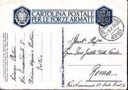 1936-Posta Militare/Nro 102 C.2 (22.3) Su Cartolina Franchigia - Weltkrieg 1939-45