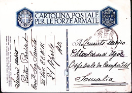 1936-Posta Militare N 12 C.2 (21.3) Su Cartolina Franchigia - Guerre 1939-45
