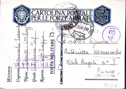 1940-Posta Militare/n. 73 C.2 (11.10) Su Cartolina Franchigia - Guerre 1939-45