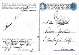 1943-Posta Militare N.1 Sez. A C.2 (19.3) Su Cartolina Franchigia - Guerre 1939-45