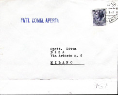 1964-Siracusana Lire 15 Isolato Su Fattura Commerciale Milano (26.9) - 1961-70: Marcophilie