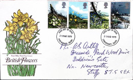 1979-GRAN BRETAGNA Fiori Selvatici Serie Cpl. (884/7) Fdc - Briefe U. Dokumente