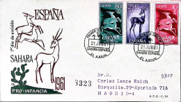 1961-Sahara Spagnolo Pro Infanzia Serie Cpl. (176/8) Fdc - Spanish Sahara