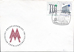 1961-GERMANIA ORIENTALE DDR Fiera Di Lipsia Serie Cpl. (528/9) Fdc - Lettres & Documents