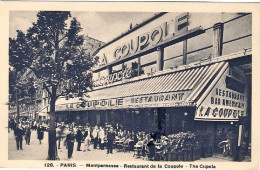 1950ca.-Francia Cartolina Foto Nuova "Paris, Montparnasse-Restaurant De La Coupo - Otros & Sin Clasificación