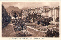 1930ca.-Francia "Menton Les Jardines Et Le Casino Gardens And Casino" - Other & Unclassified