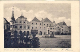 1930ca.-Austria "Grein A.d.Donau Stadtplatz Mit Meggaubrunnen" - Autres & Non Classés