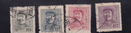 East China 1949 Mao Tse-tung $100,$200,$500,$1000 Used Stamps - Other & Unclassified