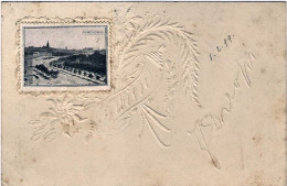 1899-Austria Cartolina A Rilievo "Wien"con Vignetta Franensring Diretta A Cervig - Sonstige & Ohne Zuordnung