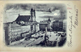 1897-Austria Cartolina "Linz Franz Josef Platz" Viaggiata - Other & Unclassified