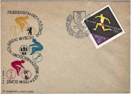 1955-Poland Polska Polonia Fdc Affrancata 20gr.Atletica Con Annullo Figurato - FDC